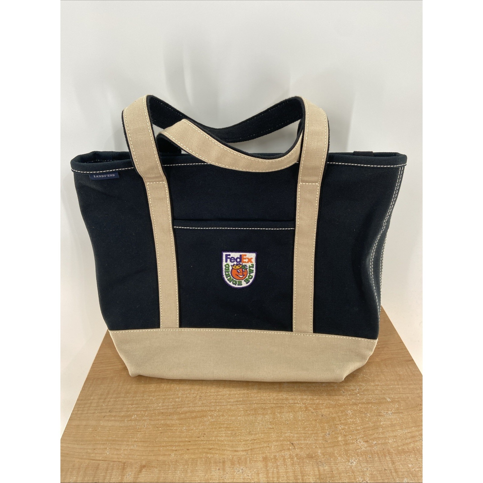 Lands End Orange Bowl Tote Bag  Hand Bag College Football Bcs Bowl Game Rare